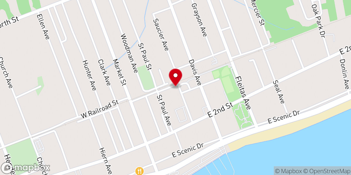 Map showing location of Our Mother of Mercy Catholic Church