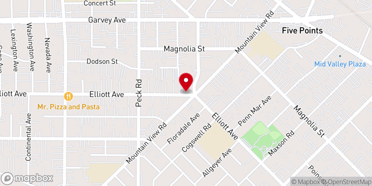 Map showing location of Ministerio Poderoso Gigante