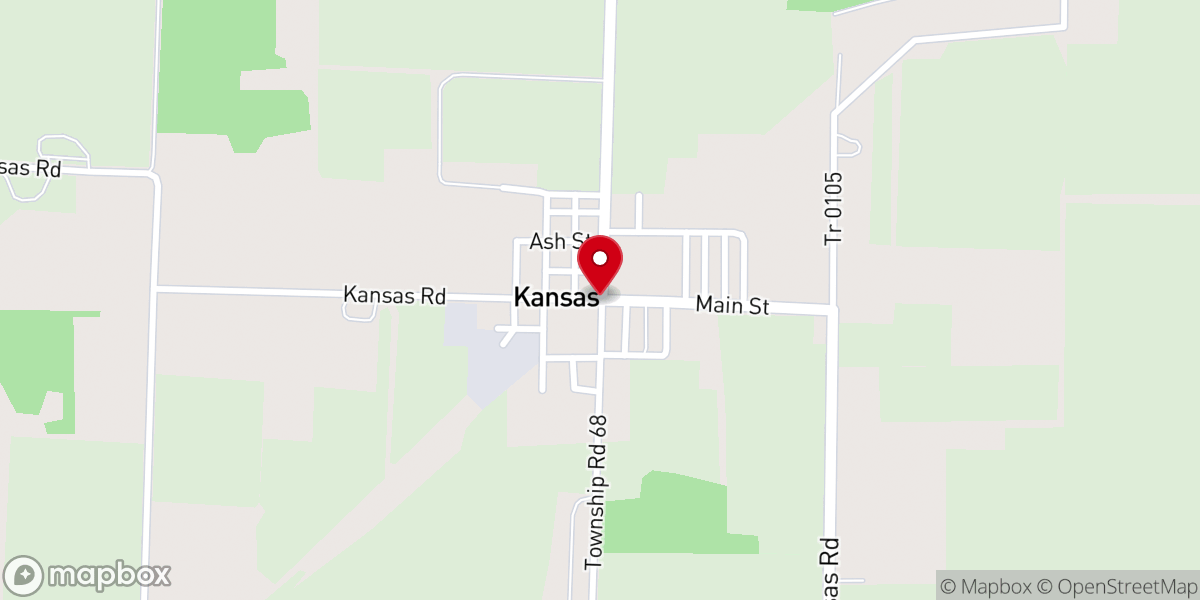 Map showing location of Kansas
