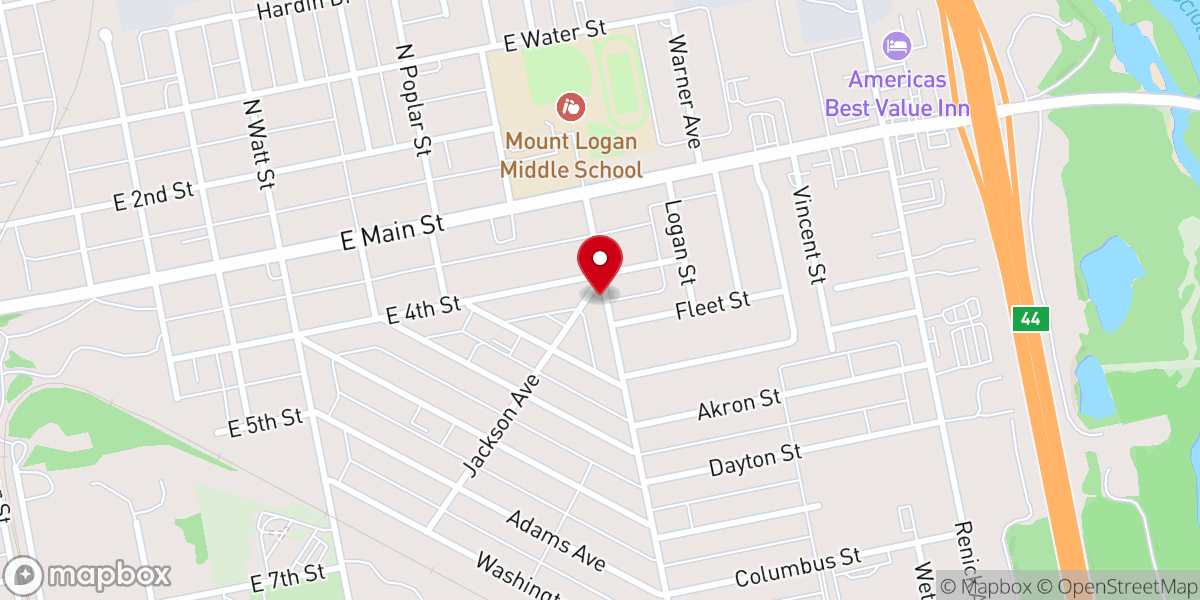 Map showing location of Lifting Up Jesus Church