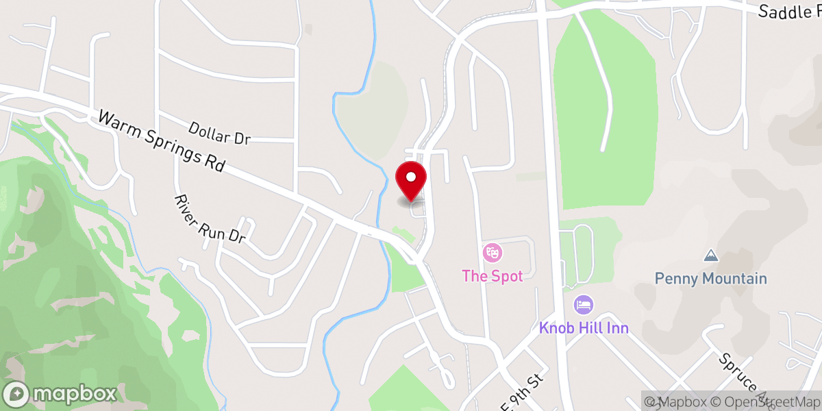 Map showing location of Church of the Big Wood