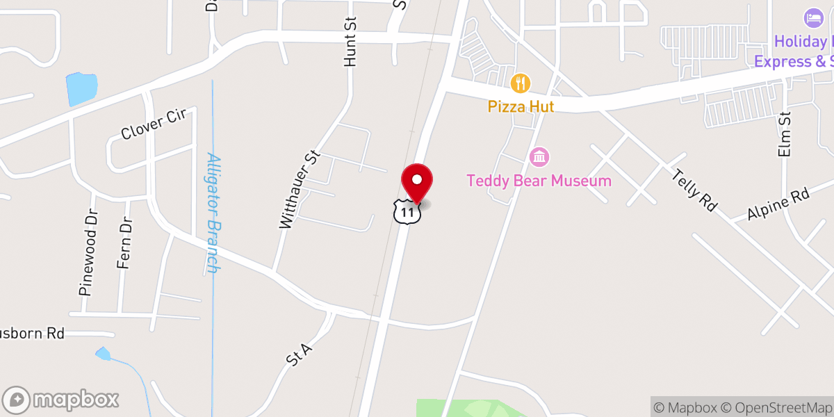 Map showing location of Lighthouse Pentacostal Church