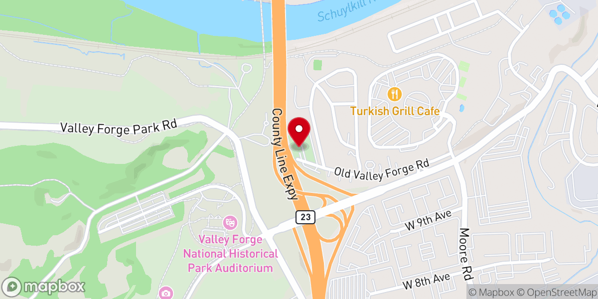 Map showing location of First Presbyterian Church of Port Kennedy