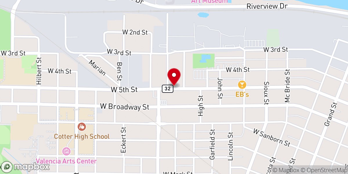 Map showing location of Apostolic Faith Family Church