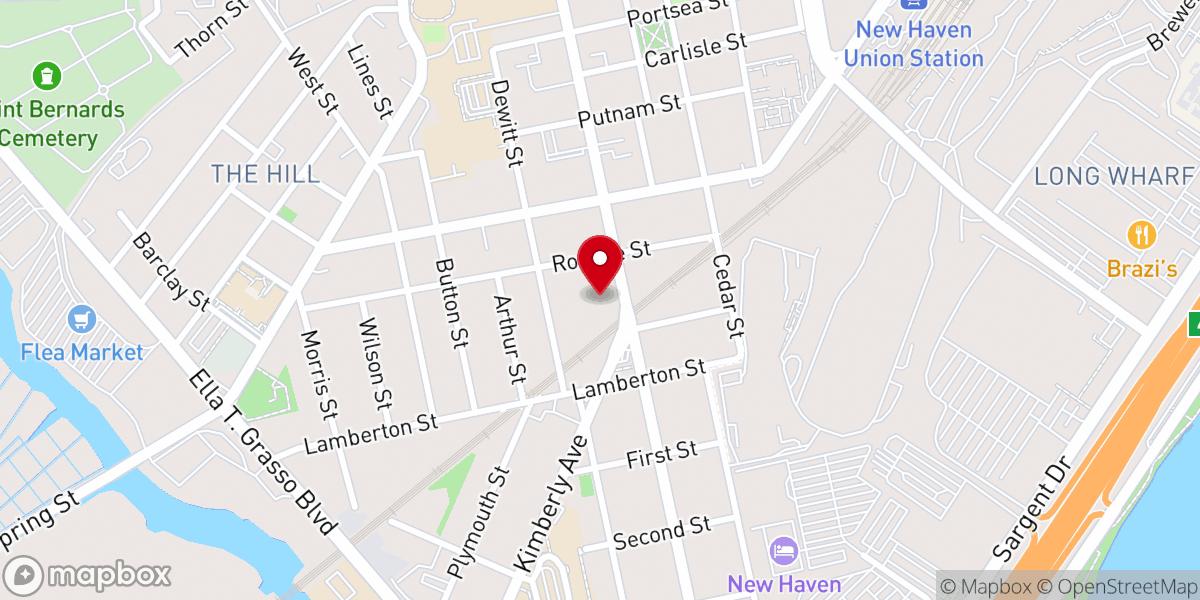 Map showing location of Joy Temple Church