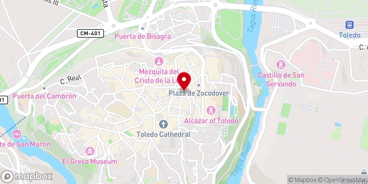 Map showing location of La Otra Bóveda