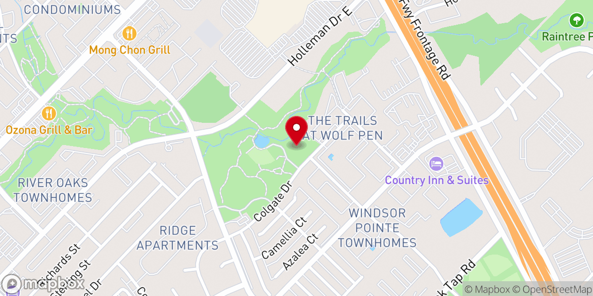 Map showing location of Fellowship Church