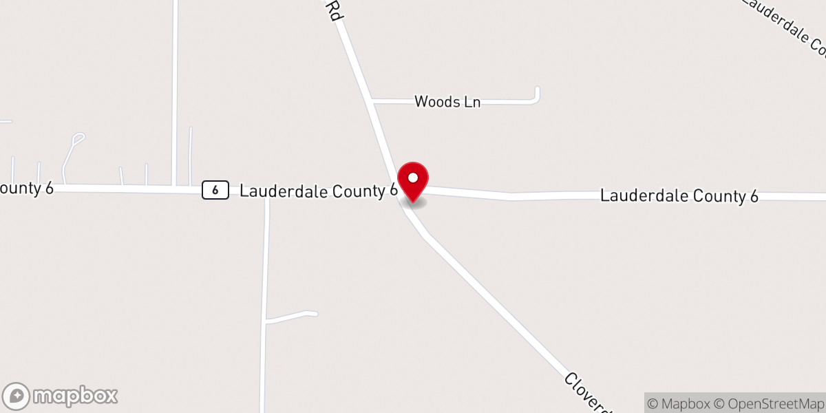 Map showing location of Pisgah African Methodist Episcopal Church