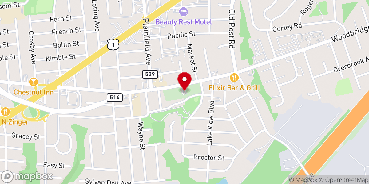 Map showing location of Saint James Episcopal Church
