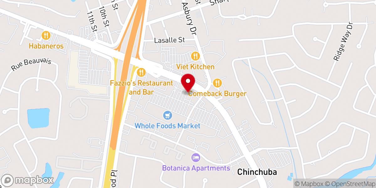 Map showing location of la Madeleine