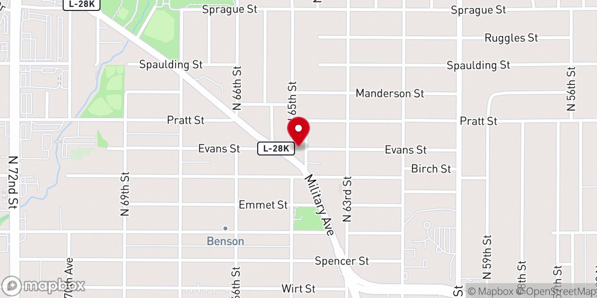 Map showing location of St. Bernard's Church