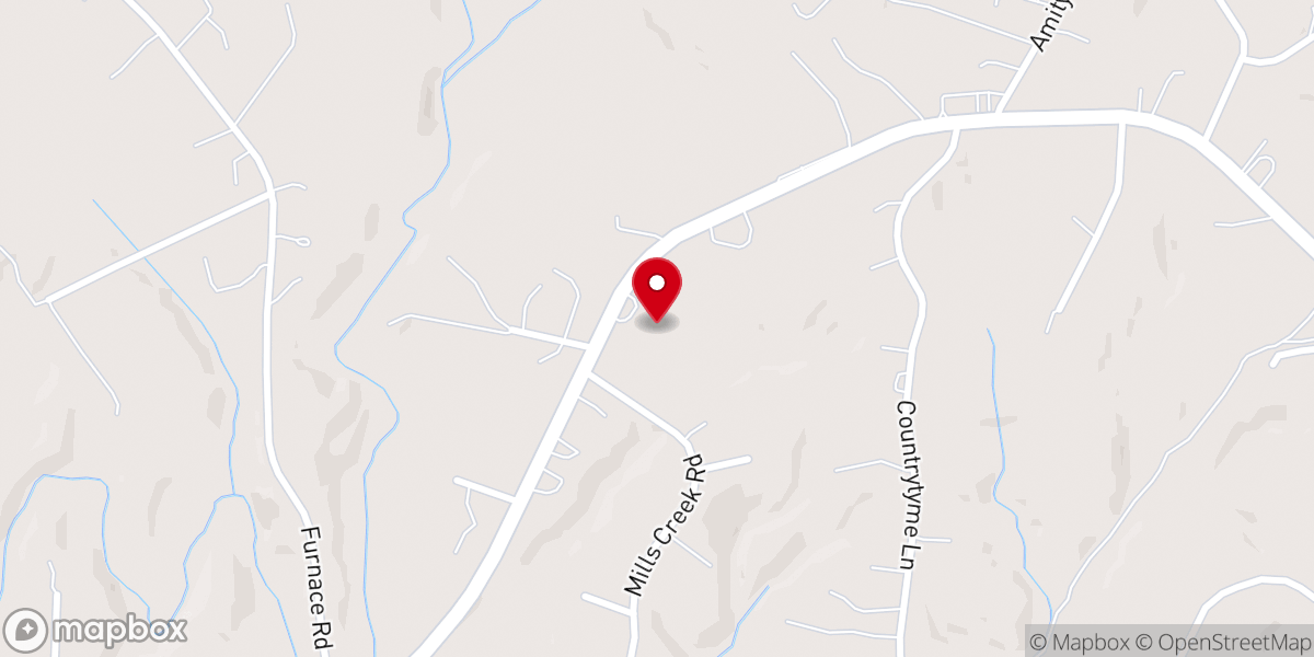 Map showing location of New Grace Baptist Church