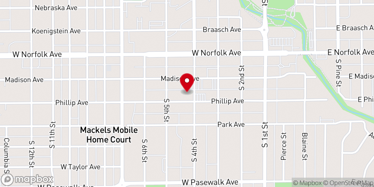 Map showing location of First United Methodist Church