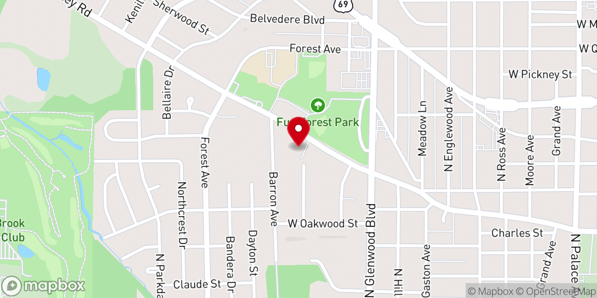 Map showing location of Templo Maranatha