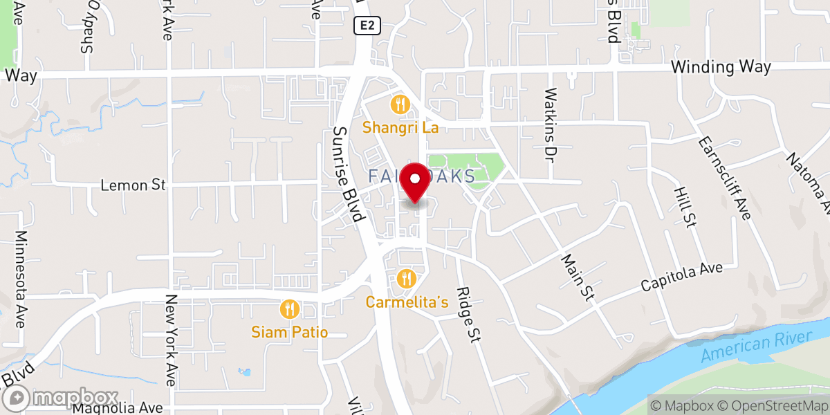 Map showing location of OneLife Church