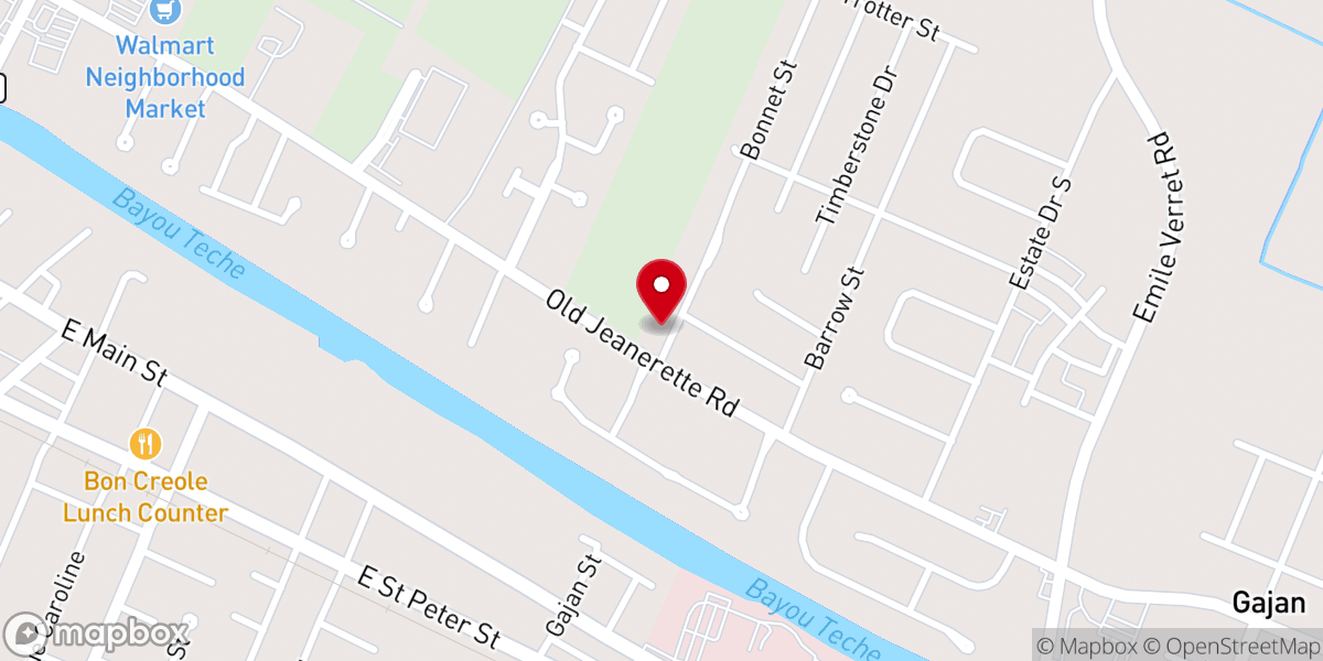 Map showing location of First Baptist Church