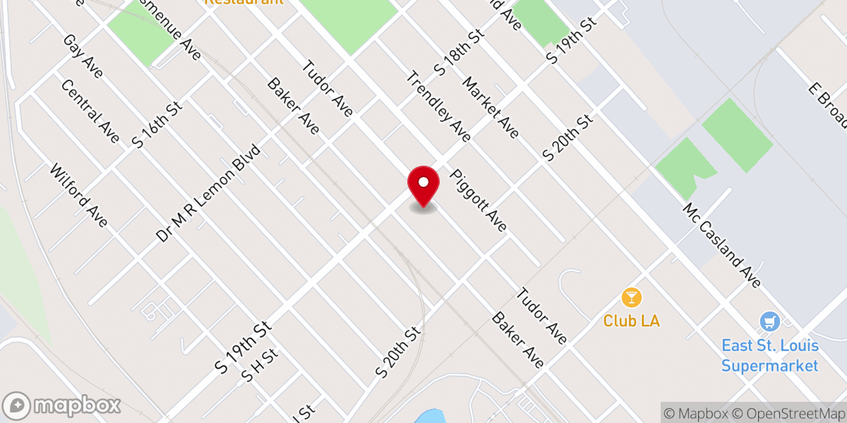 Map showing location of New Bethlehem Missionary Baptist Church