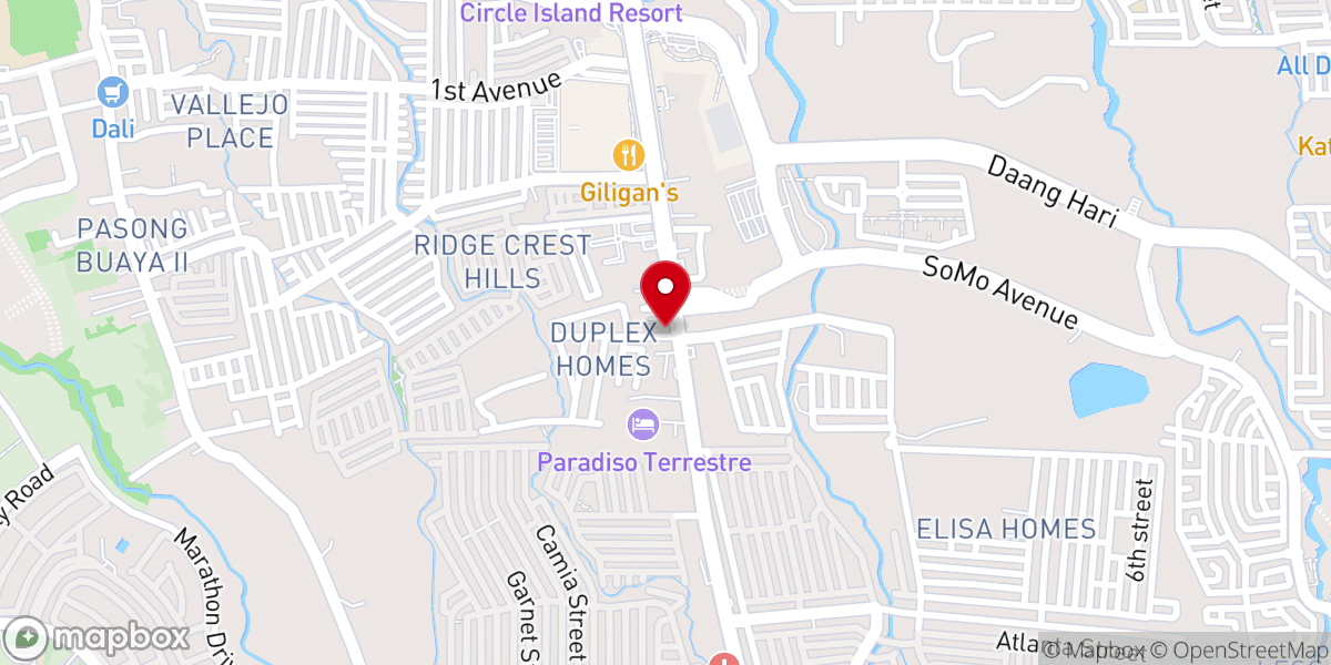 Map showing location of Zion Baptist Church