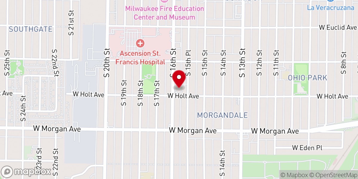 Map showing location of St. Alexander's Church