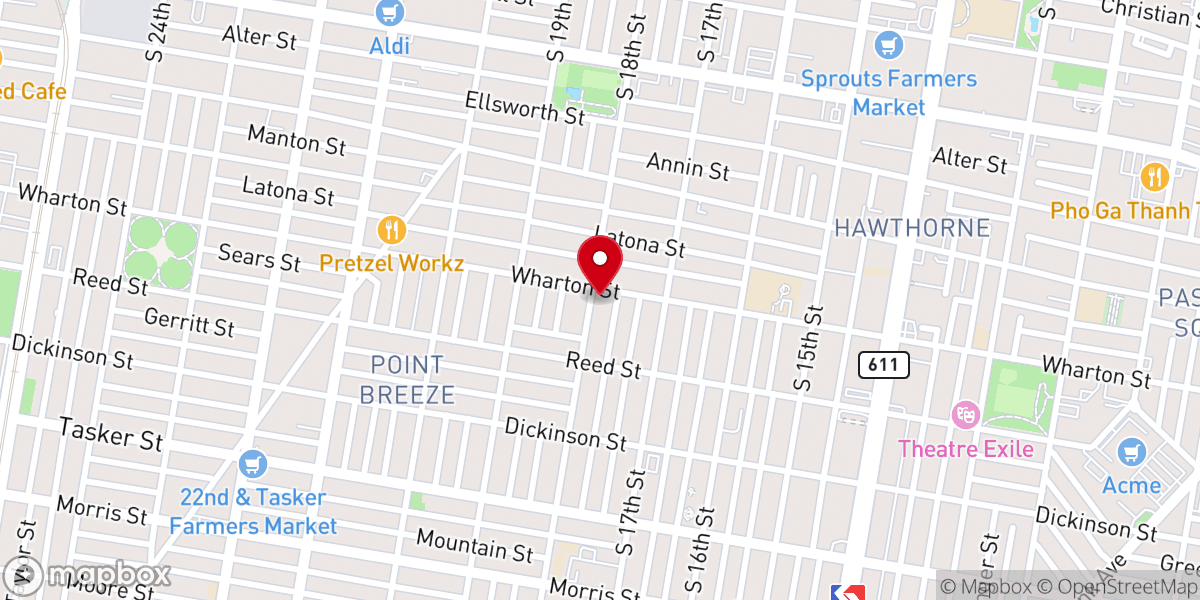 Map showing location of Friendship Baptist Church