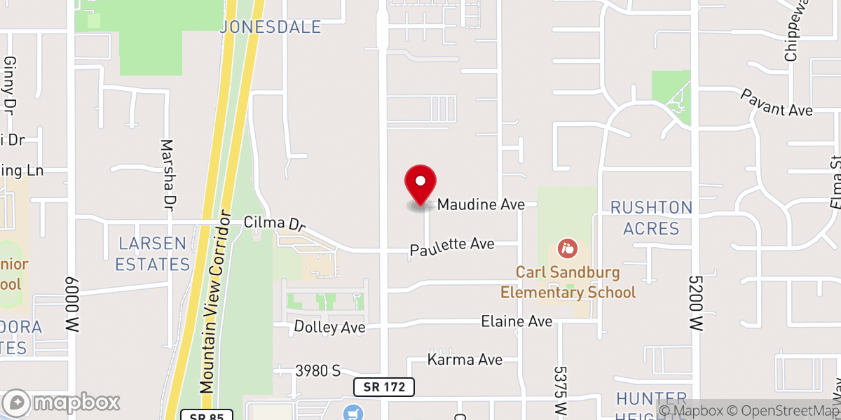 Map showing location of Christ Presbyterian Church