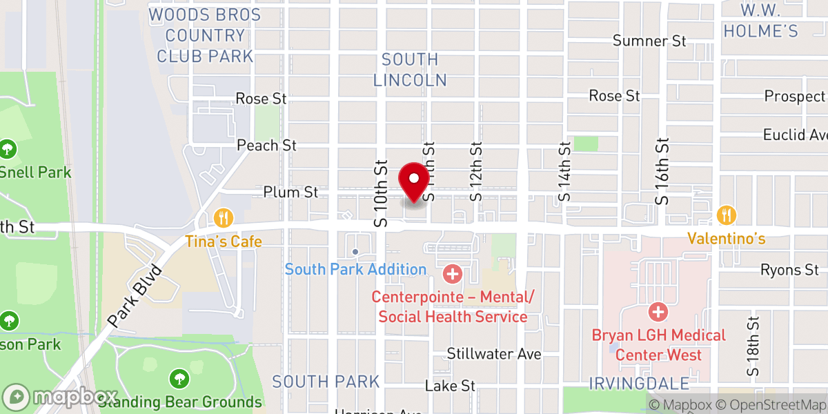 Map showing location of Immanuel Lutheran Church