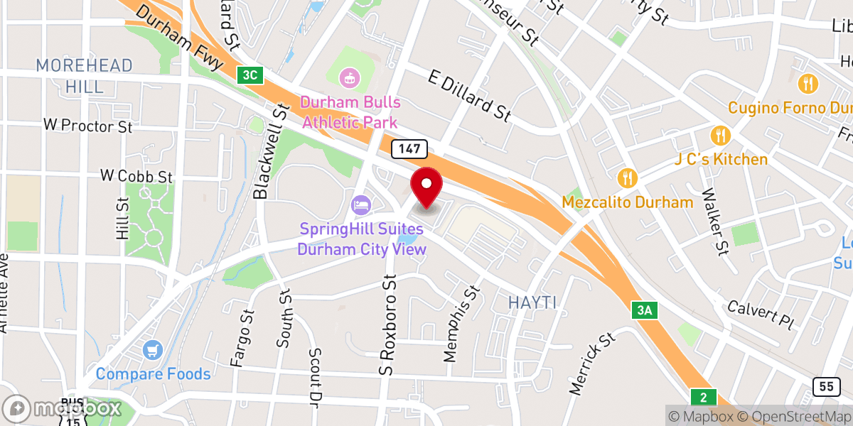 Map showing location of St. Mark A.M.E. Zion Church