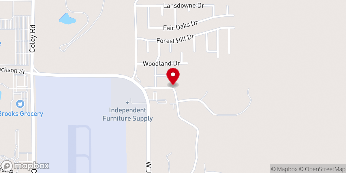 Map showing location of NLCTupelo