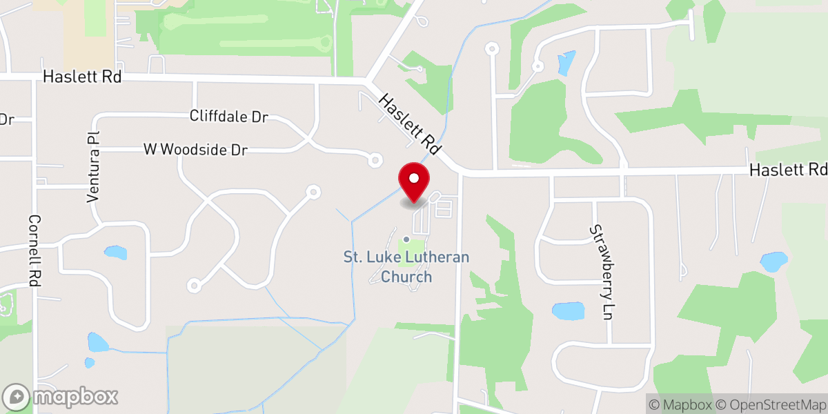 Map showing location of Little Lambs Pre-School
