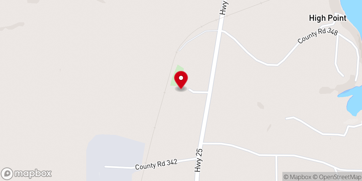 Map showing location of Poplar Springs Freewill Baptist