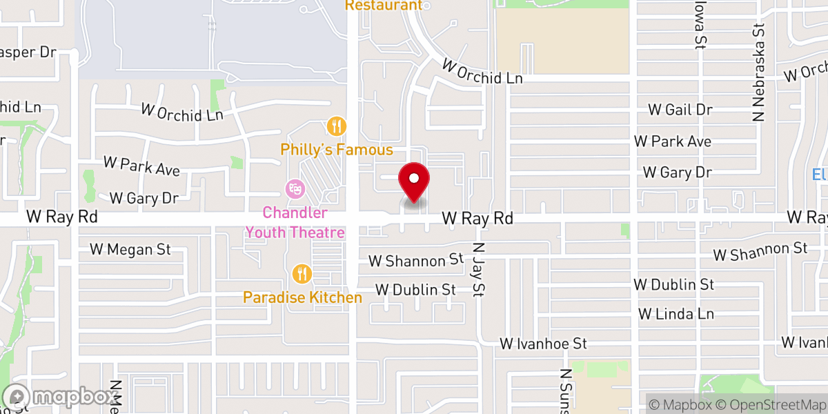 Map showing location of Greater Phoenix Chinese Christian Church