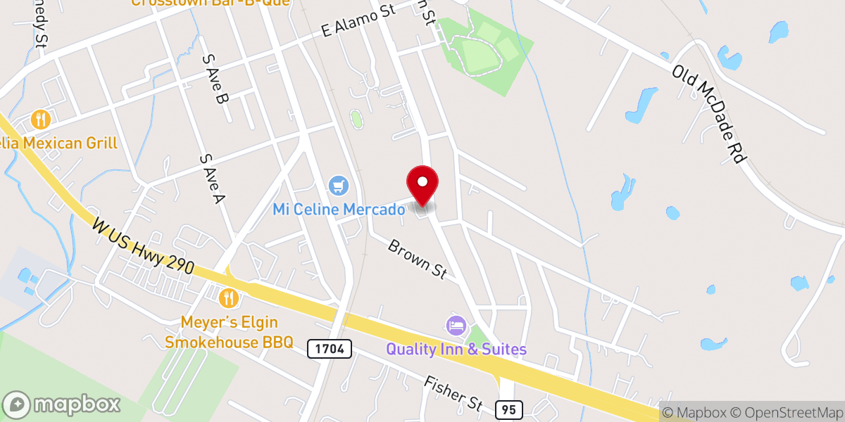 Map showing location of Pleasant Bethany Church