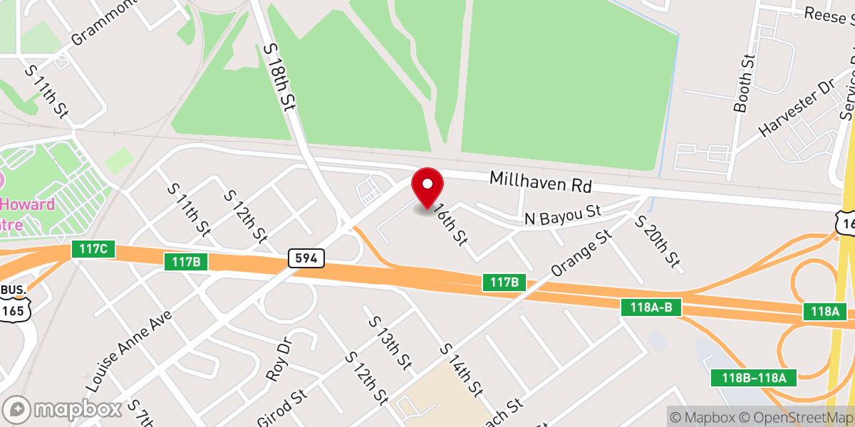 Map showing location of Little Flower of Jesus Catholic Church