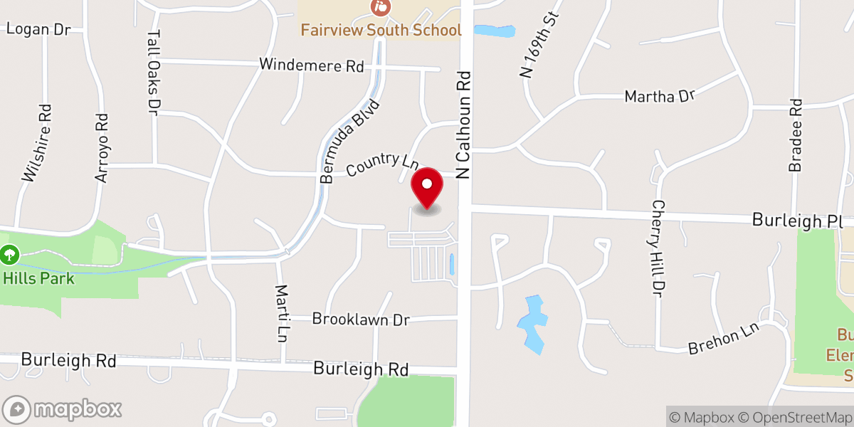 Map showing location of Life Church - Brookfield Campus