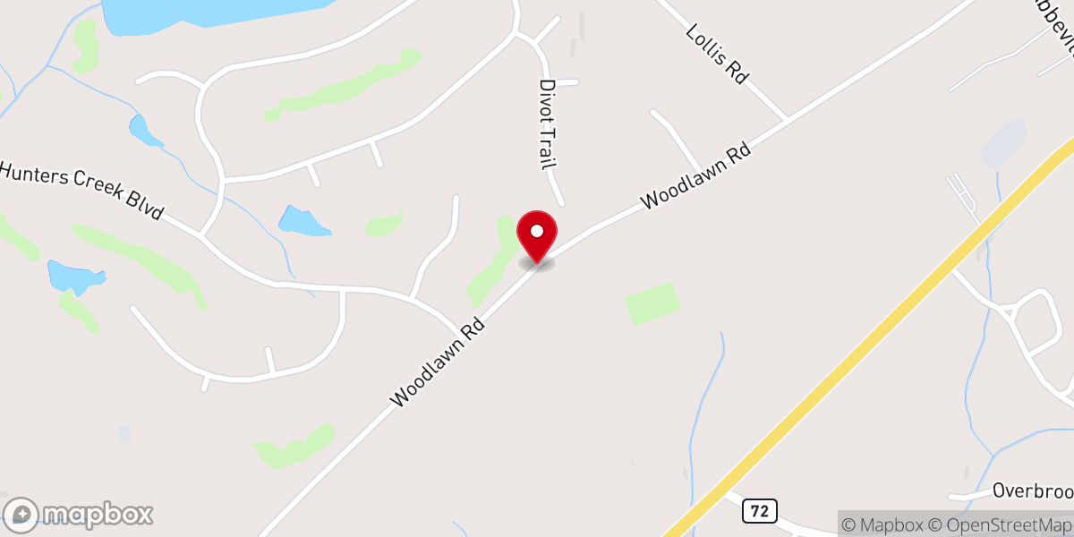Map showing location of Calvary Chapel Greenwood