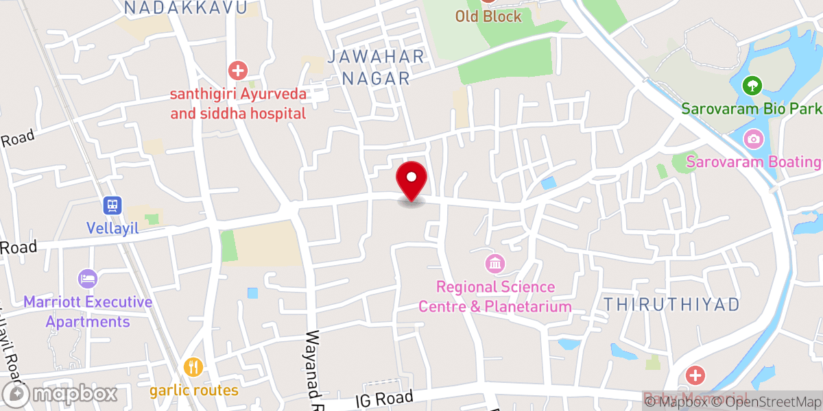 Map showing location of Infant Jesus Syro Malabar Catholic Church