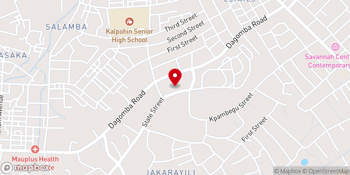 Map showing location of Seventh-Day Adventist Church: North Ghana Mission