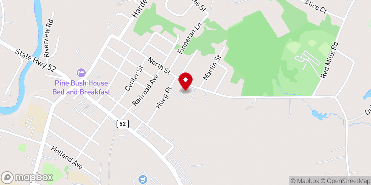 Map showing location of Good Shepherd Bible Church