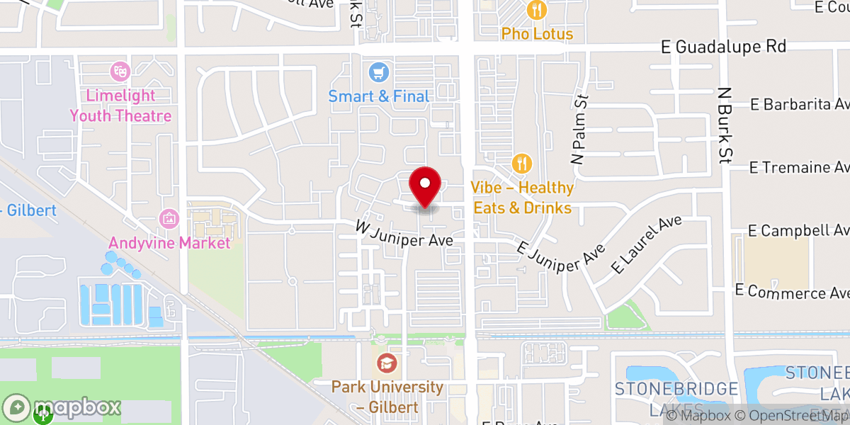 Map showing location of Sonrise Assembly of God