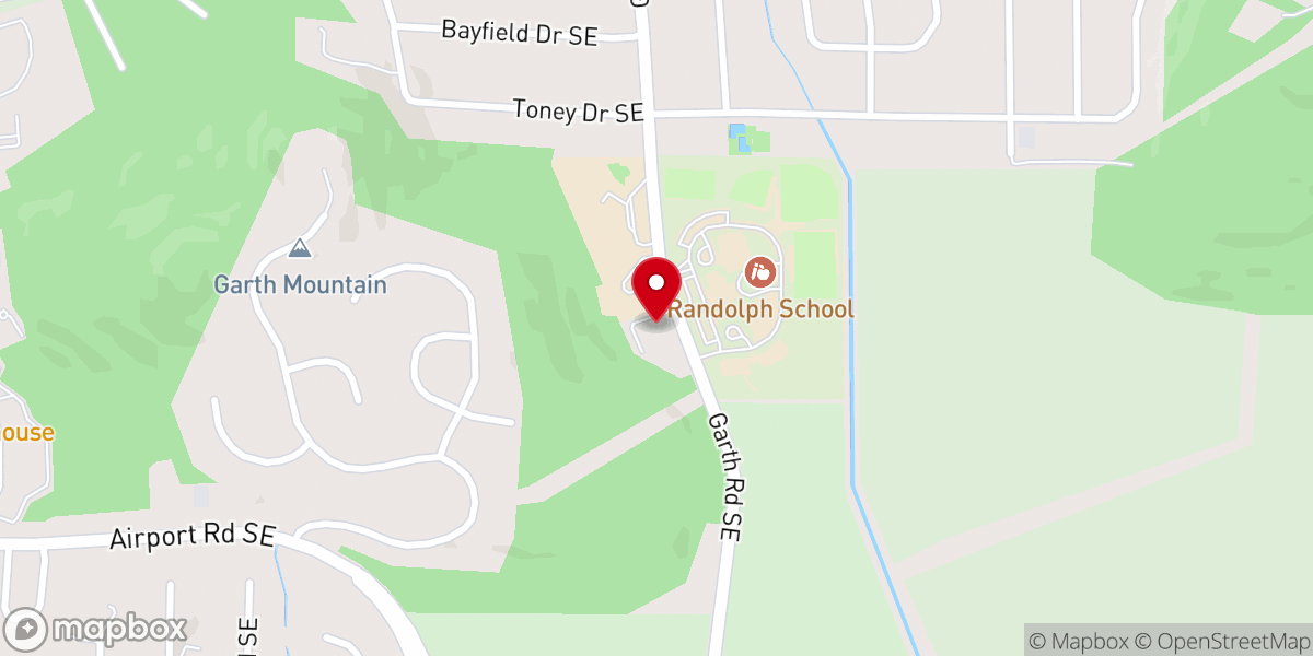 Map showing location of Endeavor Church