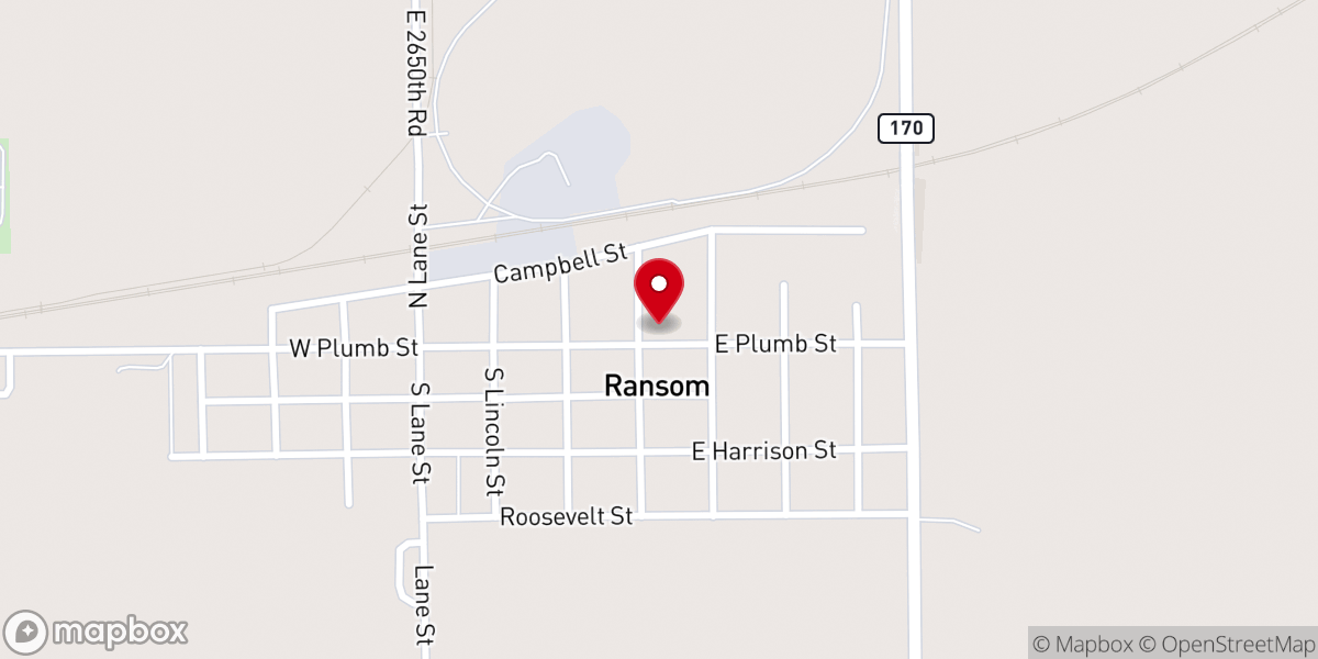 Map showing location of United Methodist Church Parsonage