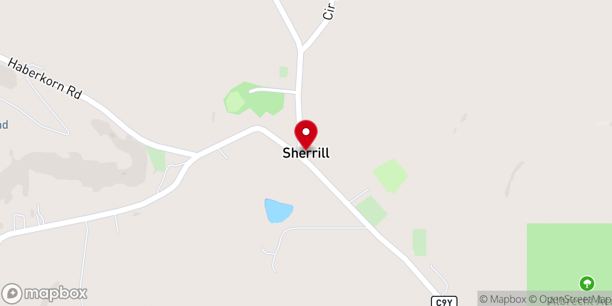 Map showing location of Sherrill