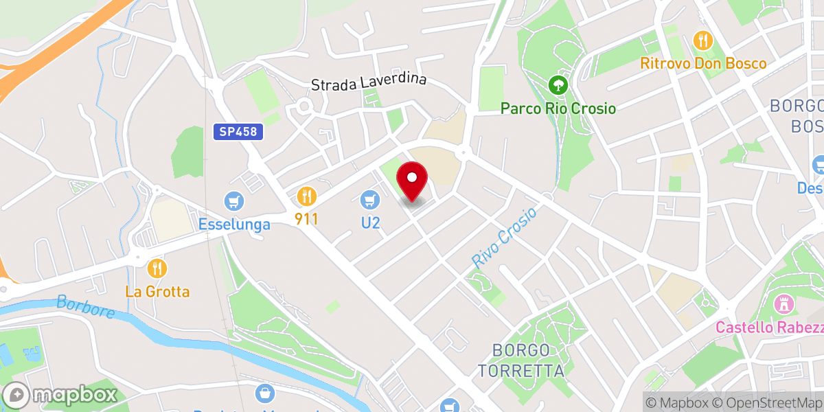 Map showing location of Parrocchia di Nostra Signora di Lourdes