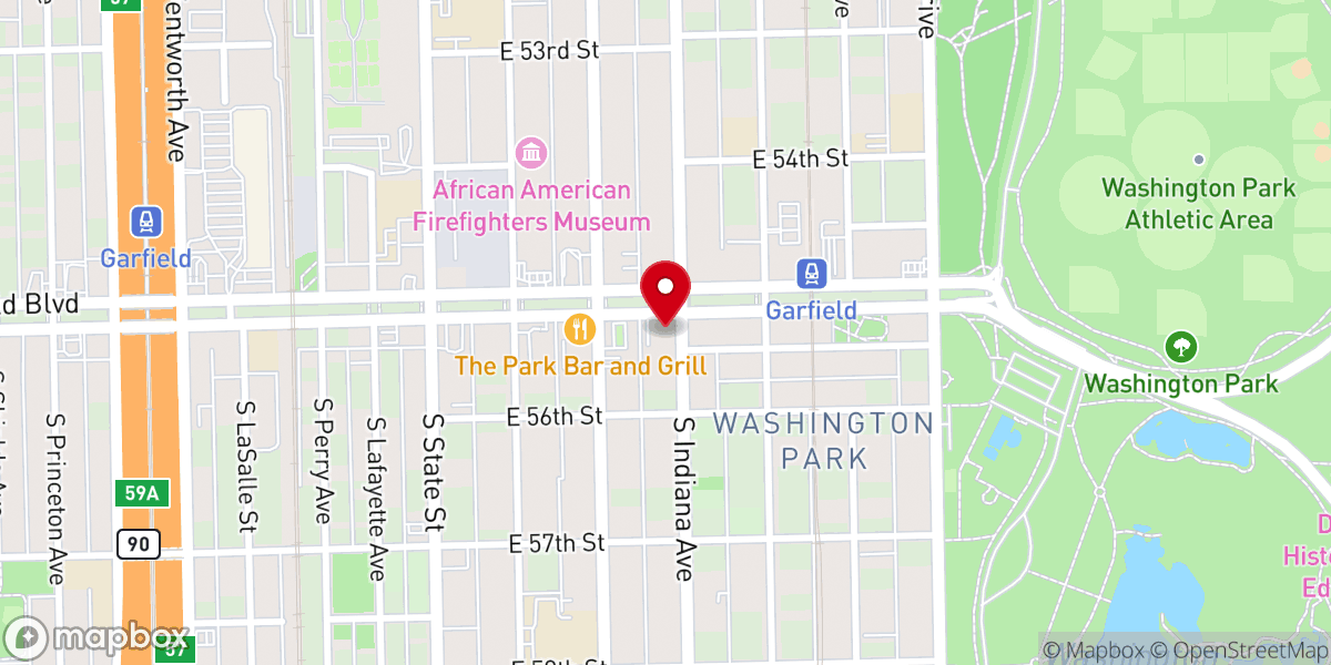 Map showing location of Life Center COGIC