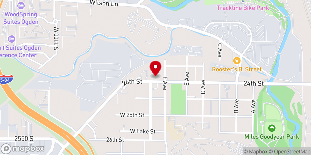 Map showing location of Ebenezer Church Of God
