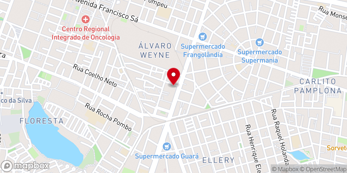 Map showing location of Igreja Batista - Boas Novas