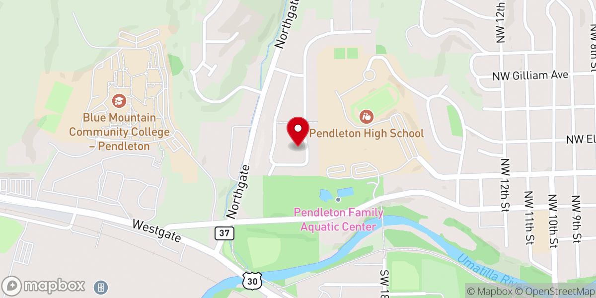Map showing location of The Pendleton Lighthouse Church