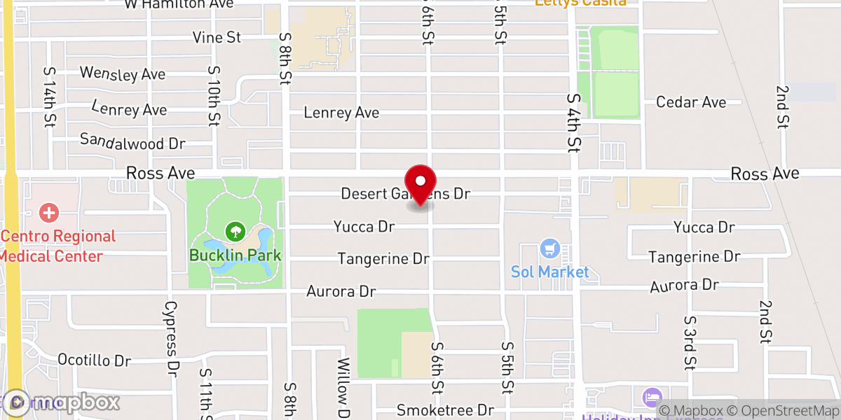 Map showing location of Iglesia Nueva Generacion