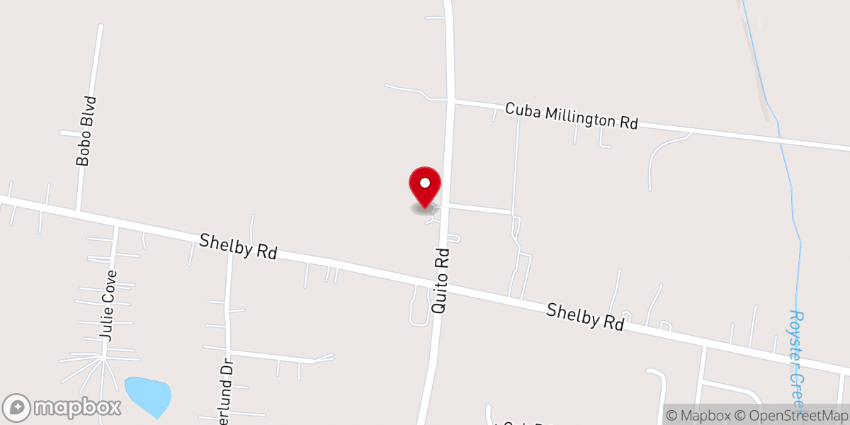 Map showing location of Tabernacle Missionary Baptist Church