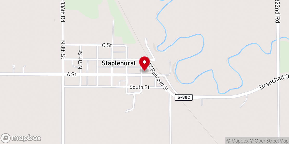 Map showing location of Cross Creek Animal Health Center